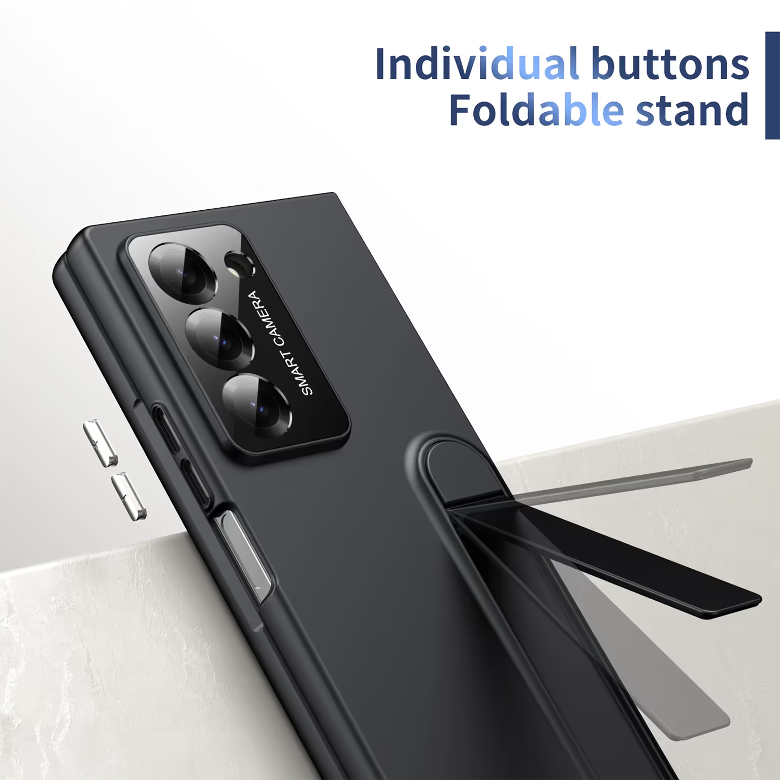 Foldable Kickstand Skin-Touch PC Case for Samsung Z Fold6