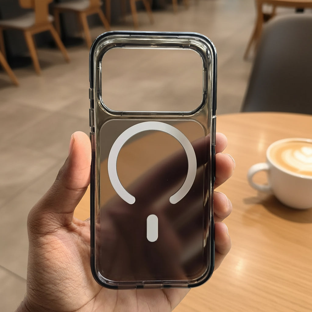 Glassy Smokey translucent matte Magsafe Hard Case for iPhone 17 Pro