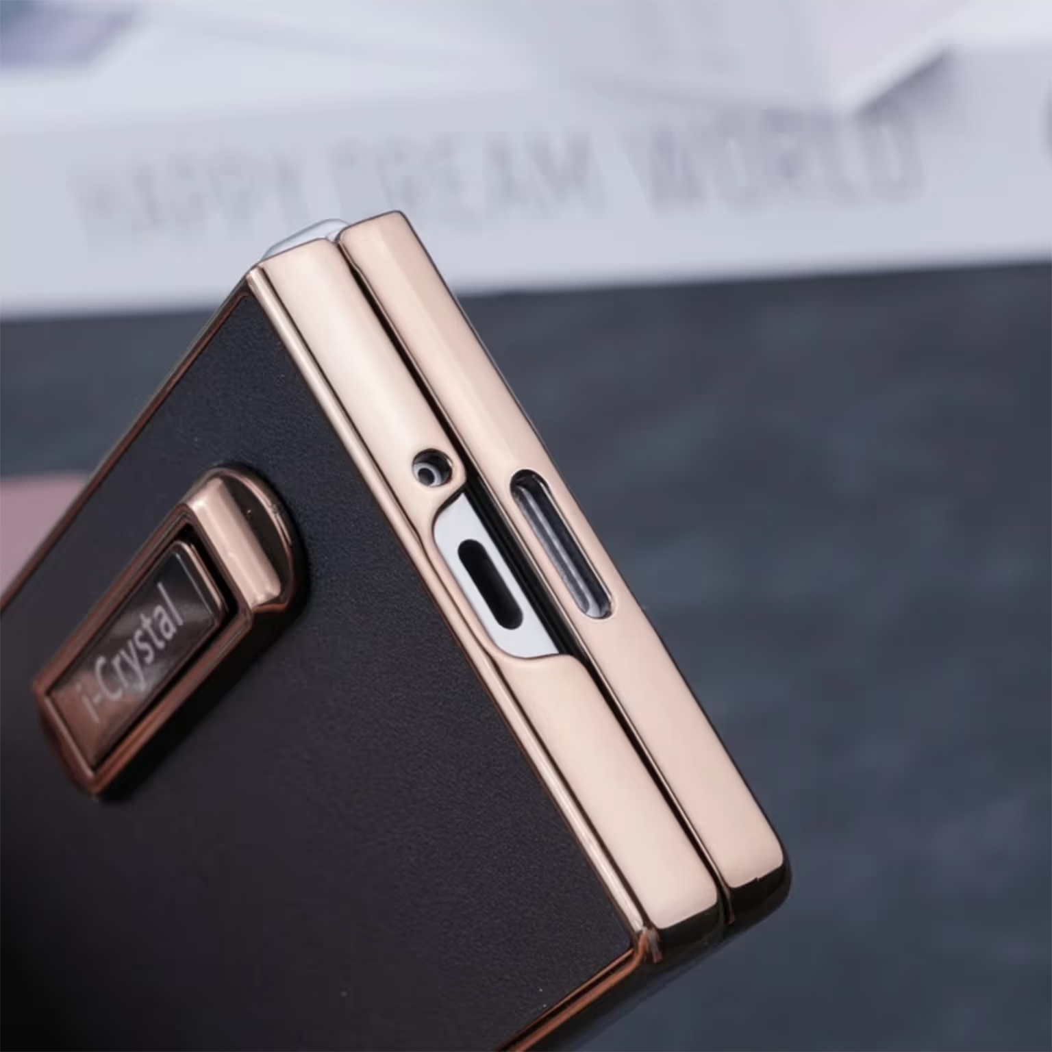 Leather Texture Folding Bracket Case for Samsung Z Fold6