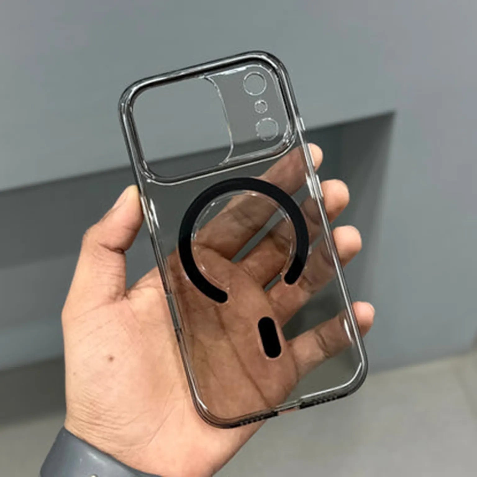 Camera Potective Colored Crystal Slim Magsafe Hard  Case for iPhone 17 Pro Max