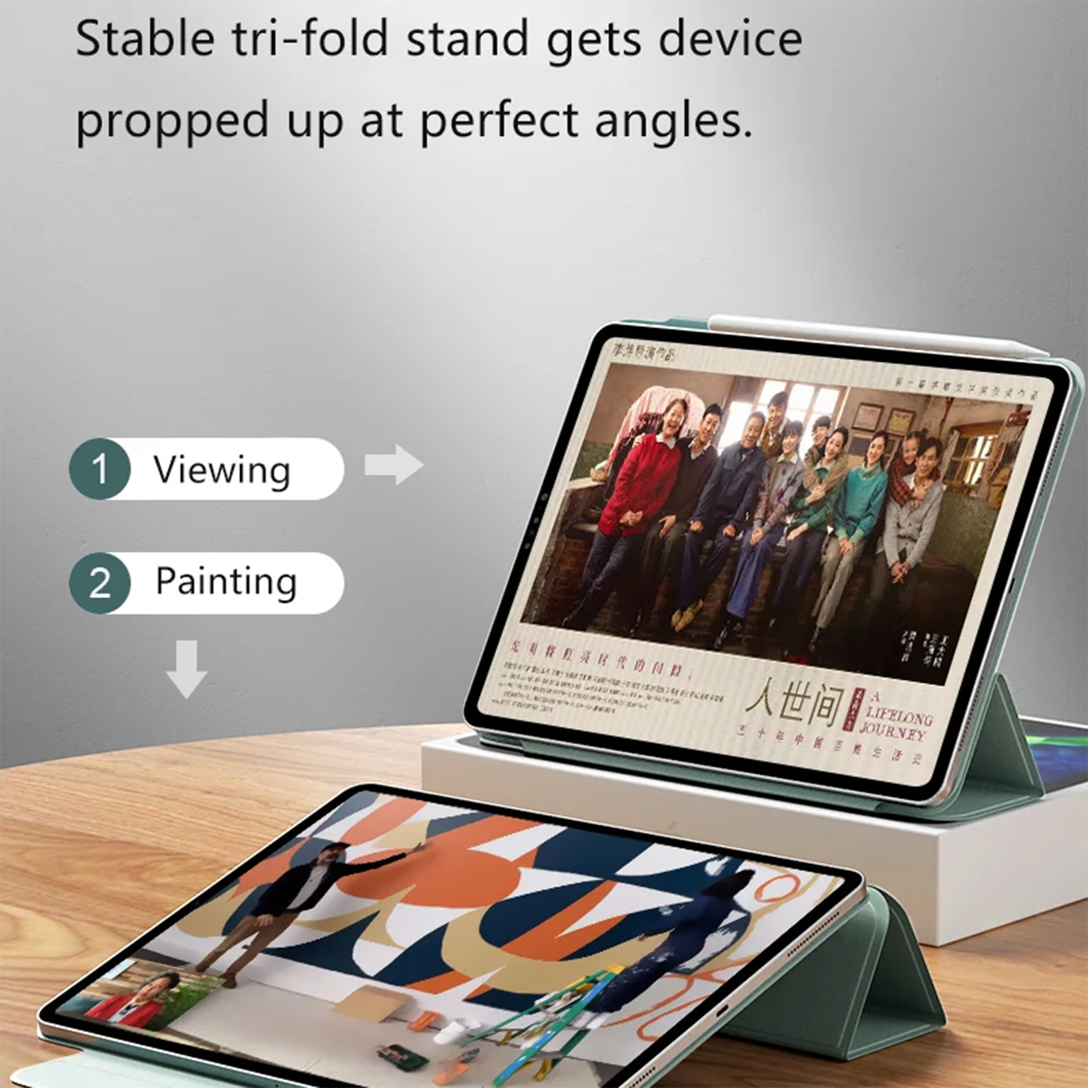 Magnetic Smart Trifold Slim Cover for iPad Air 4/5 | Air 11 M2/M3