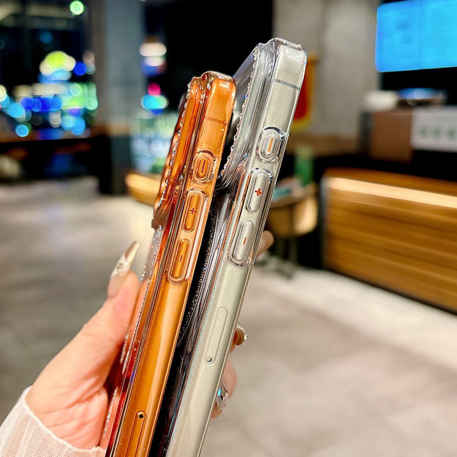 Bling Rhinestonet Glitter Magnetic Magsafe Transparent Case for iPhone 17 Pro Max