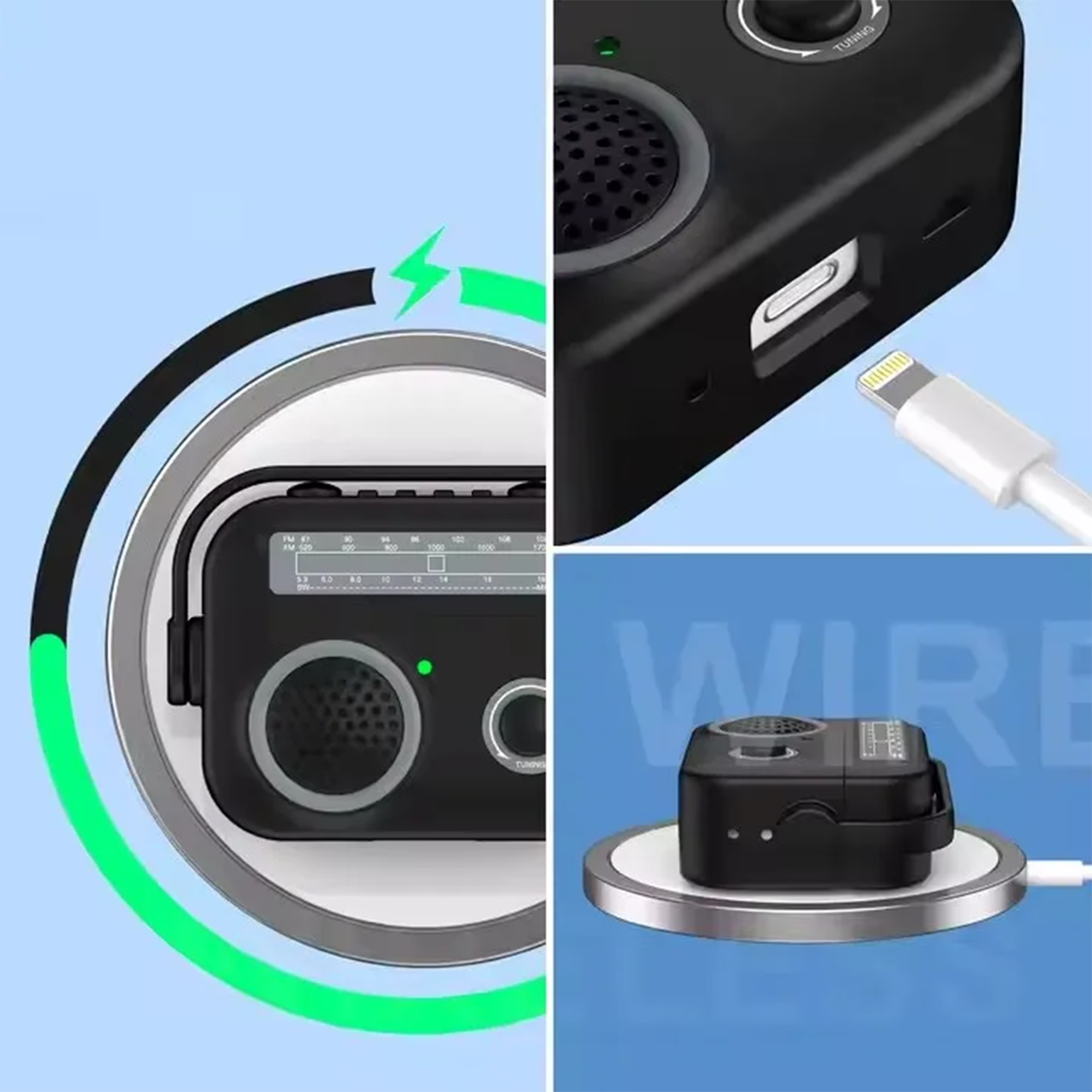 Radio Style Wireless Bluetooth Earphones Shockproof Protective Case for Airpods 4 | 4 ANC