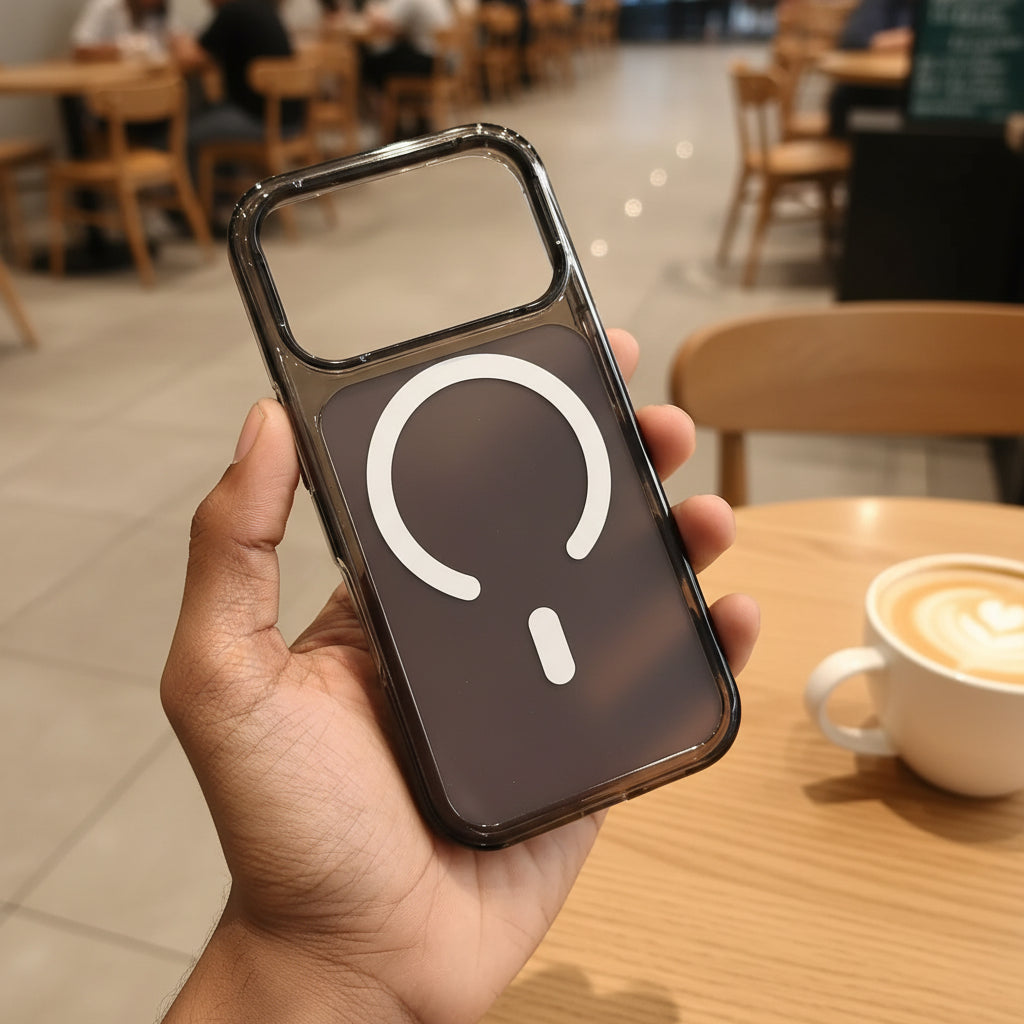 Glassy Smokey translucent matte Magsafe Hard Case for iPhone 17 Pro