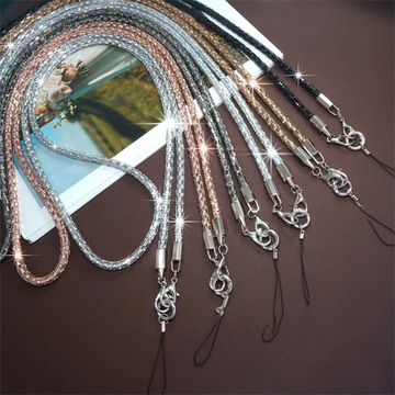 Rhinestone Bling Full Diamond Crossbody Long Strap for The Neck And Shoulder Mobile Phone Lanyard