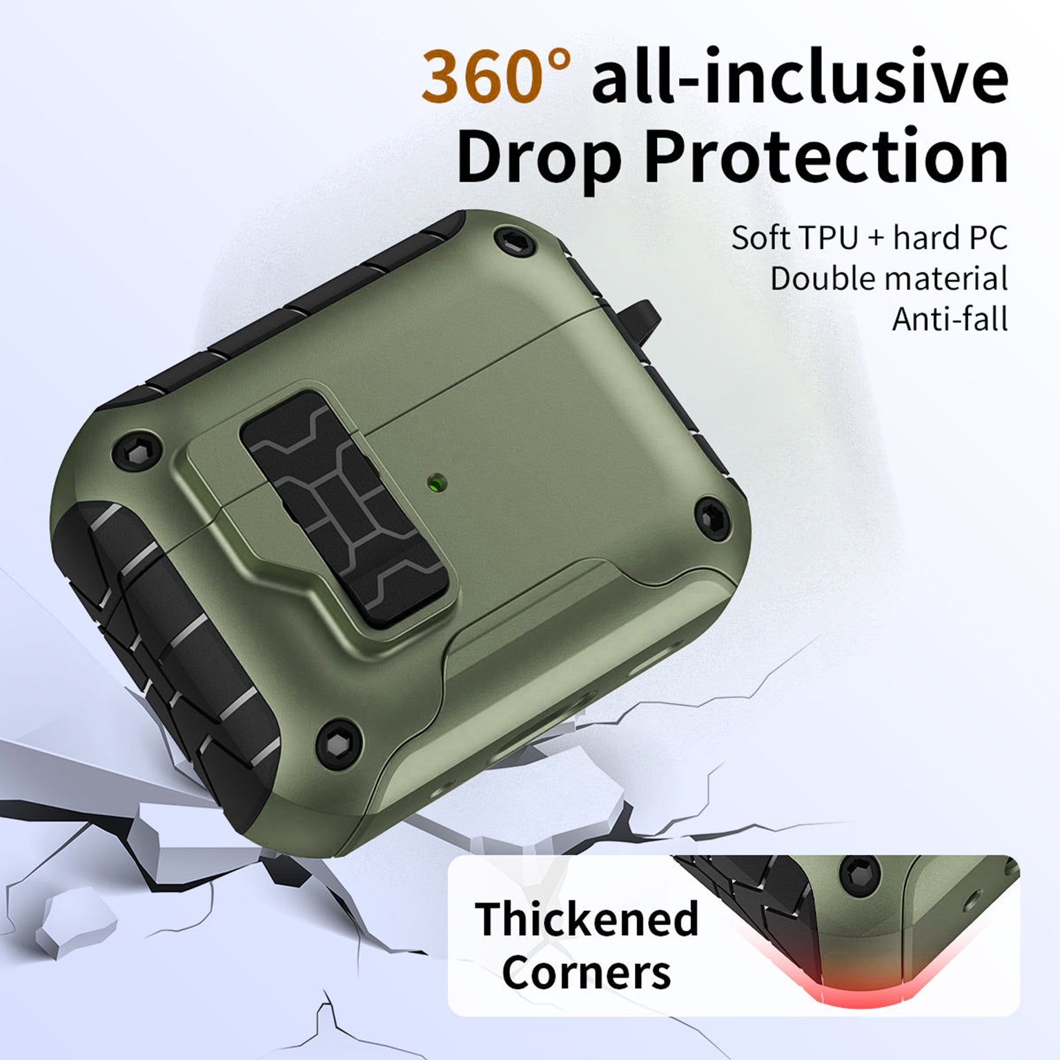 Dust-Proof Invisible Kickstand Magnetic Case with Switch Lock for Airpods Pro | Pro 2