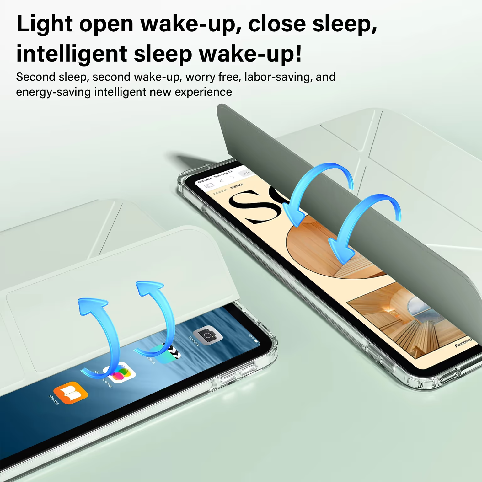 Multifold Slim Soft Touch Leather Texture TPU Smart Cover for iPad 10 (10.9-inch) | A16 (11-inch)