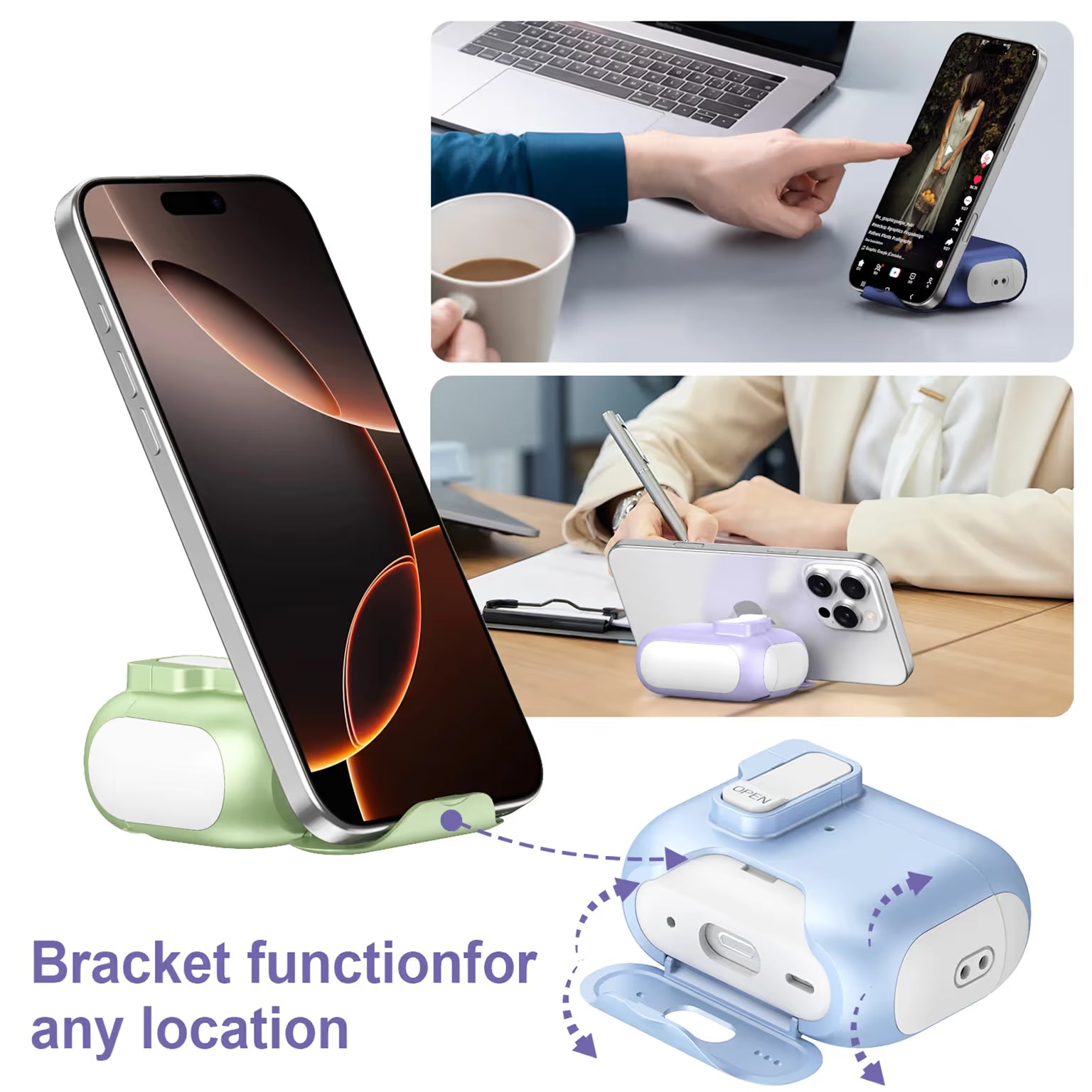 Automatic Pop-up Holder Earphone Case with Switch Lock for Airpods Pro | Pro 2