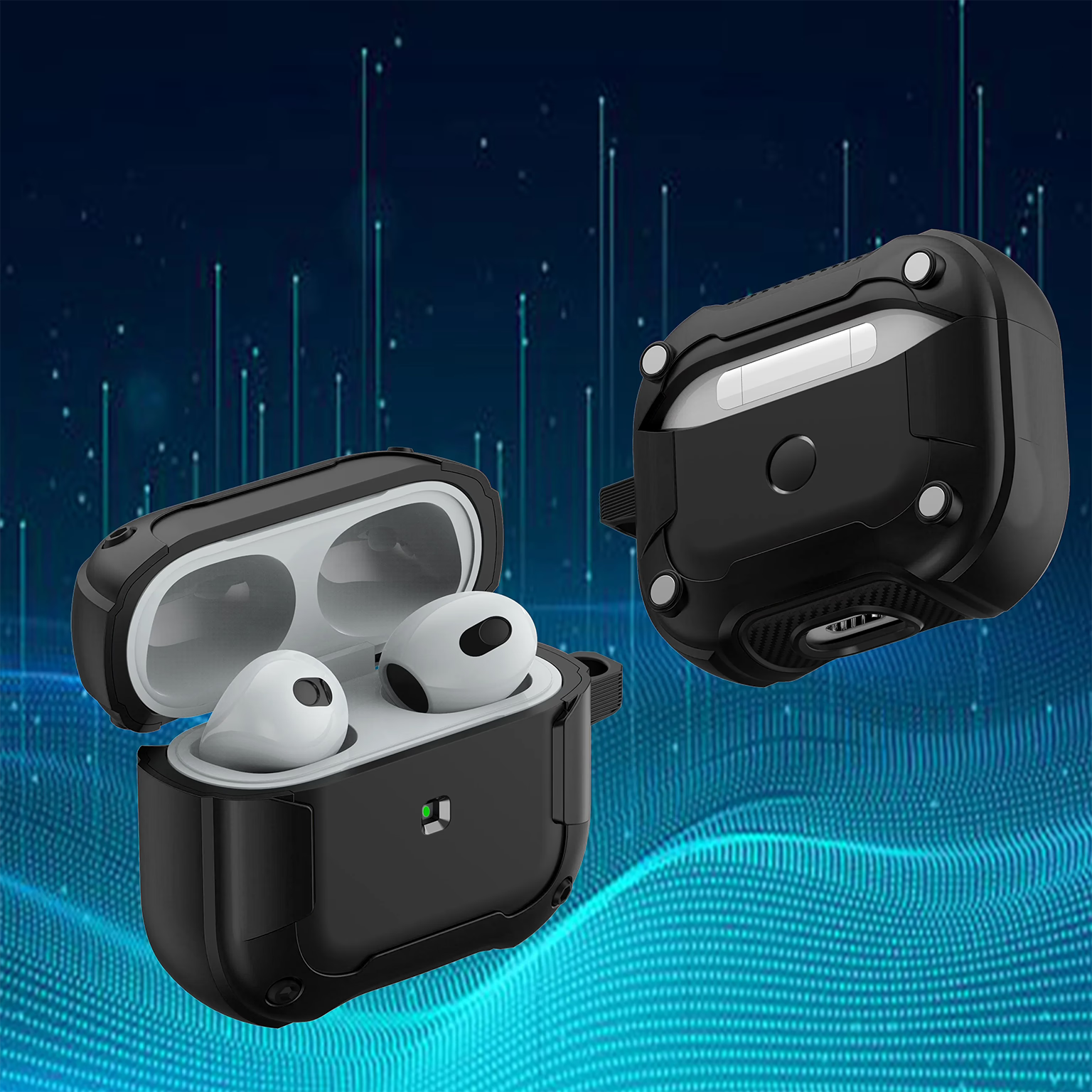 Magnetic Shockproof Hard Shell Protective Case for Airpods Pro | Pro 2