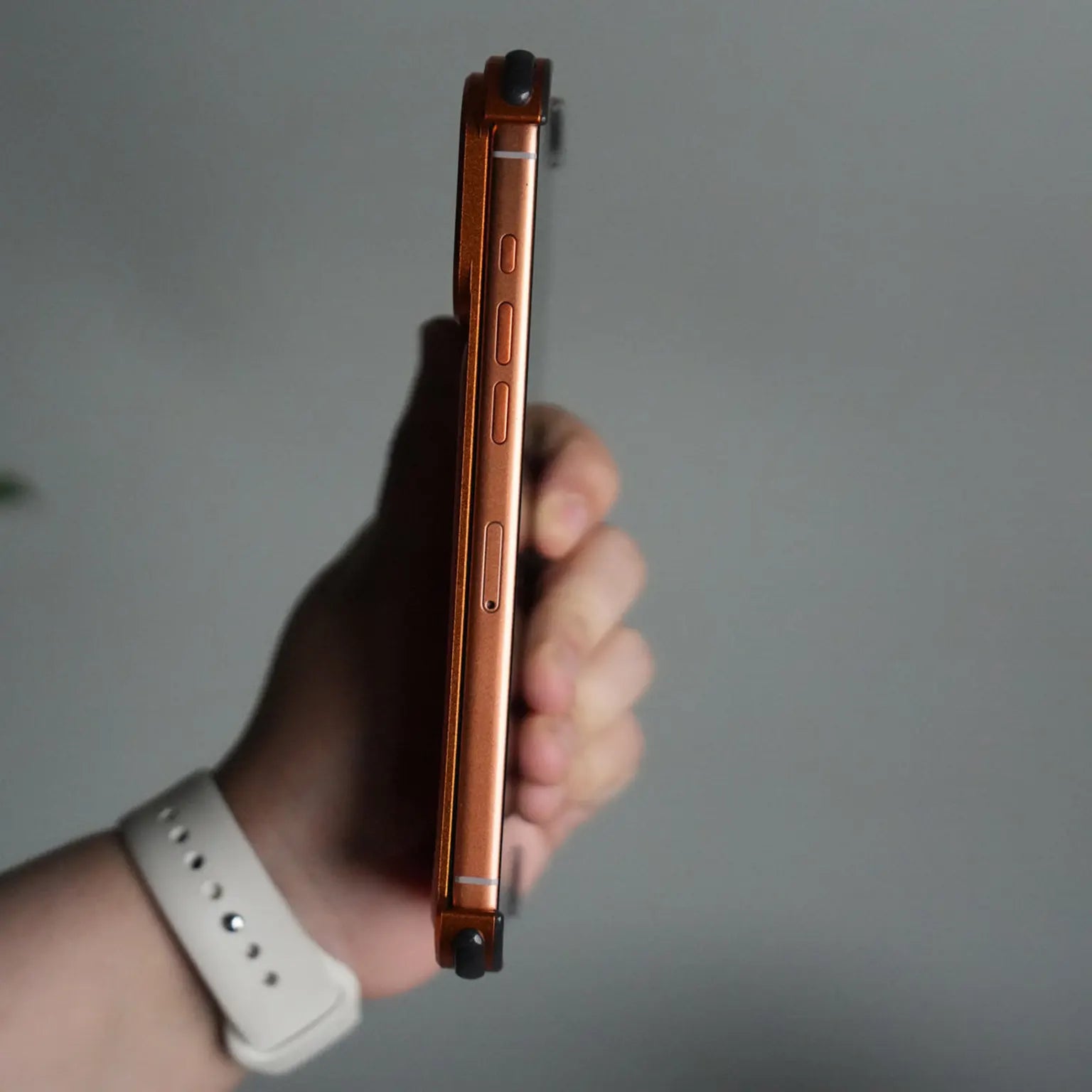 OATSBASF Metal Skeleton Shape PU Leather Magnetic Frameless Magsafe Case for iPhone 17 Pro