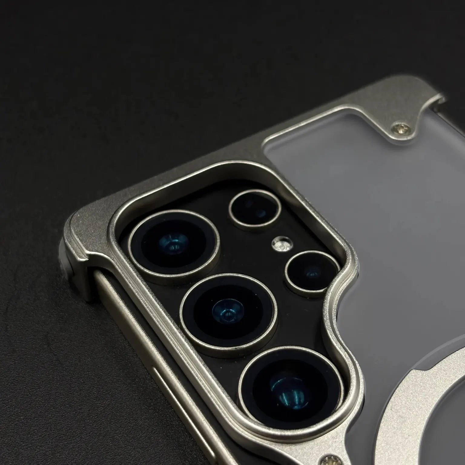 OATSBASF Metal Kickstand Frameless Magsafe PC Matte Case for Samsung Galxy S25 Ultra