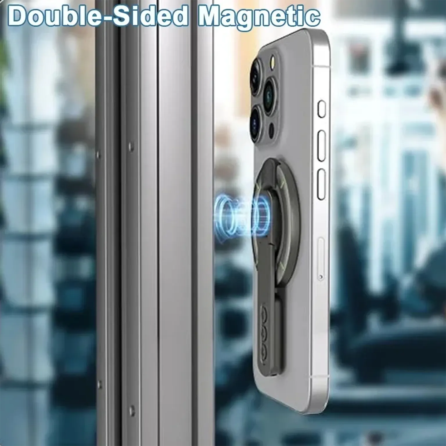 Graper 3-in-1 Multi Angle Adjustable MagSafe Magnetic Ring Grip for Magsafe Function Built in Cases