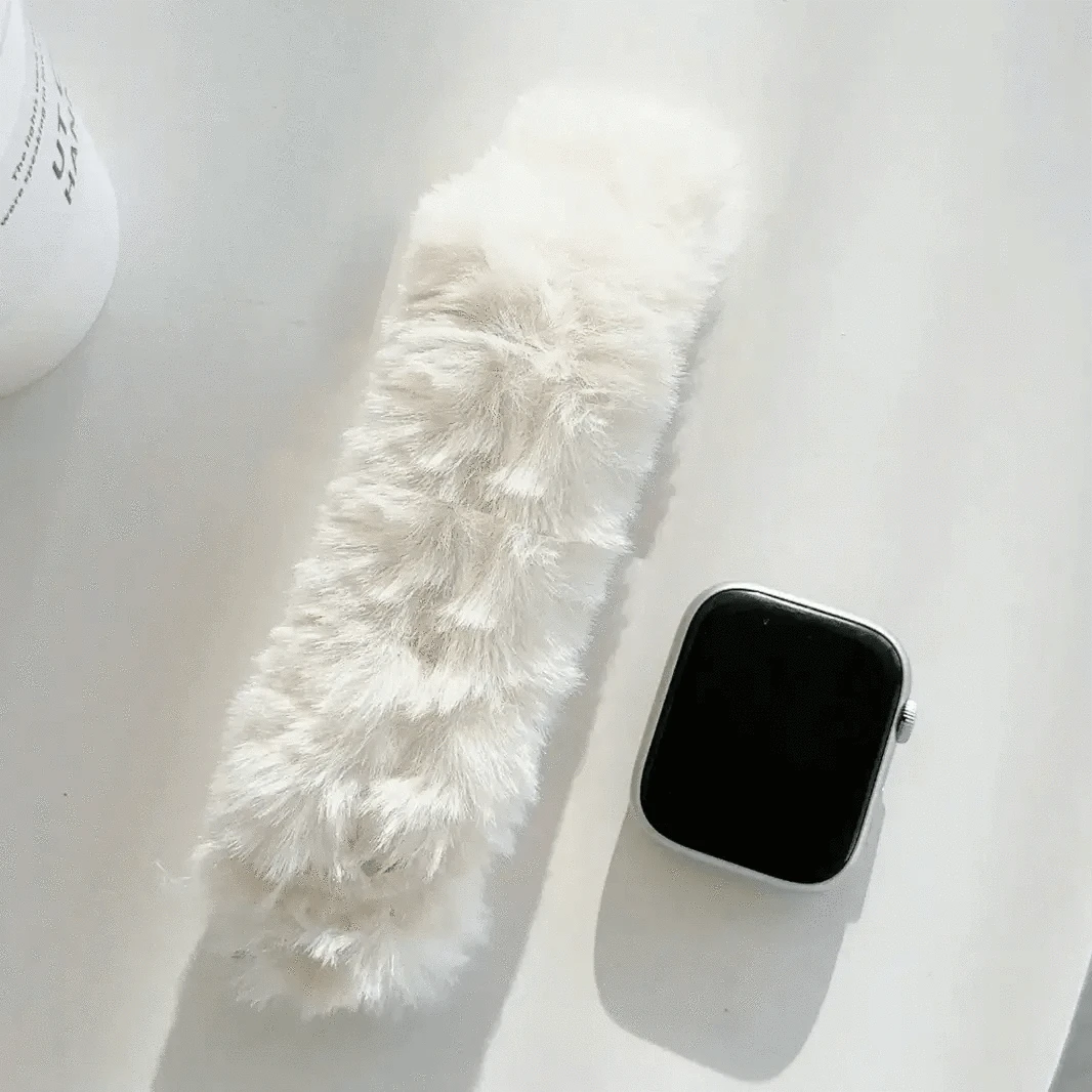 Fluffy Furry Elastic Band for Apple Watch 38 | 40 | 41 | 42mm S10