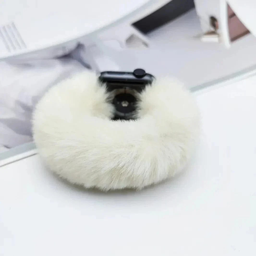 Fluffy Furry Elastic Band for Apple Watch 38 | 40 | 41 | 42mm S10