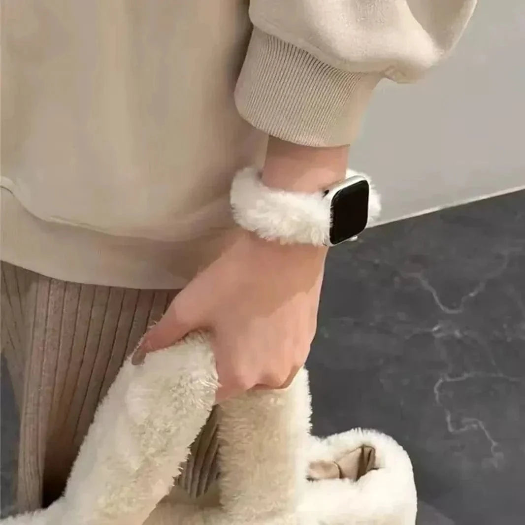 Fluffy Furry Elastic Band for Apple Watch 38 | 40 | 41 | 42mm S10