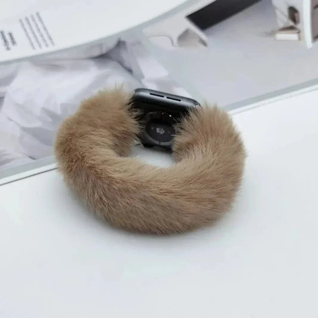 Fluffy Furry Elastic Band for Apple Watch 38 | 40 | 41 | 42mm S10