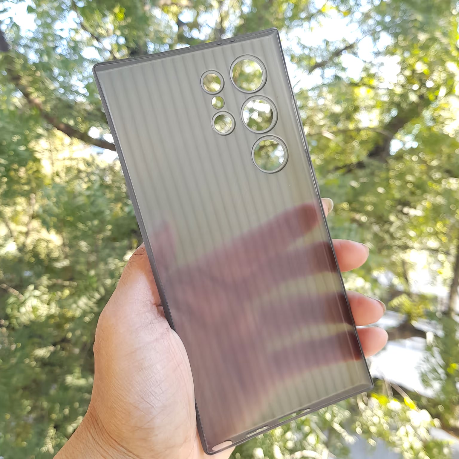 Frosted Ultra-Thin Slim Matte Fluted Paper Case for Samsung S24 Ultra