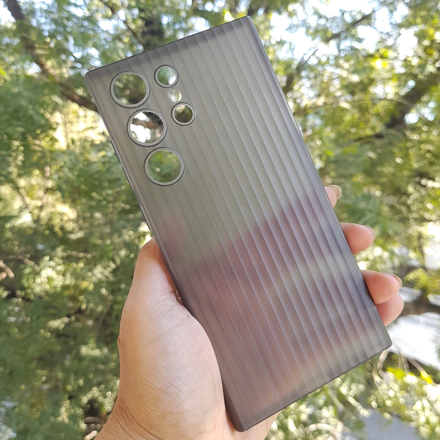 Frosted Ultra-Thin Slim Matte Fluted Paper Case for Samsung S24 Ultra