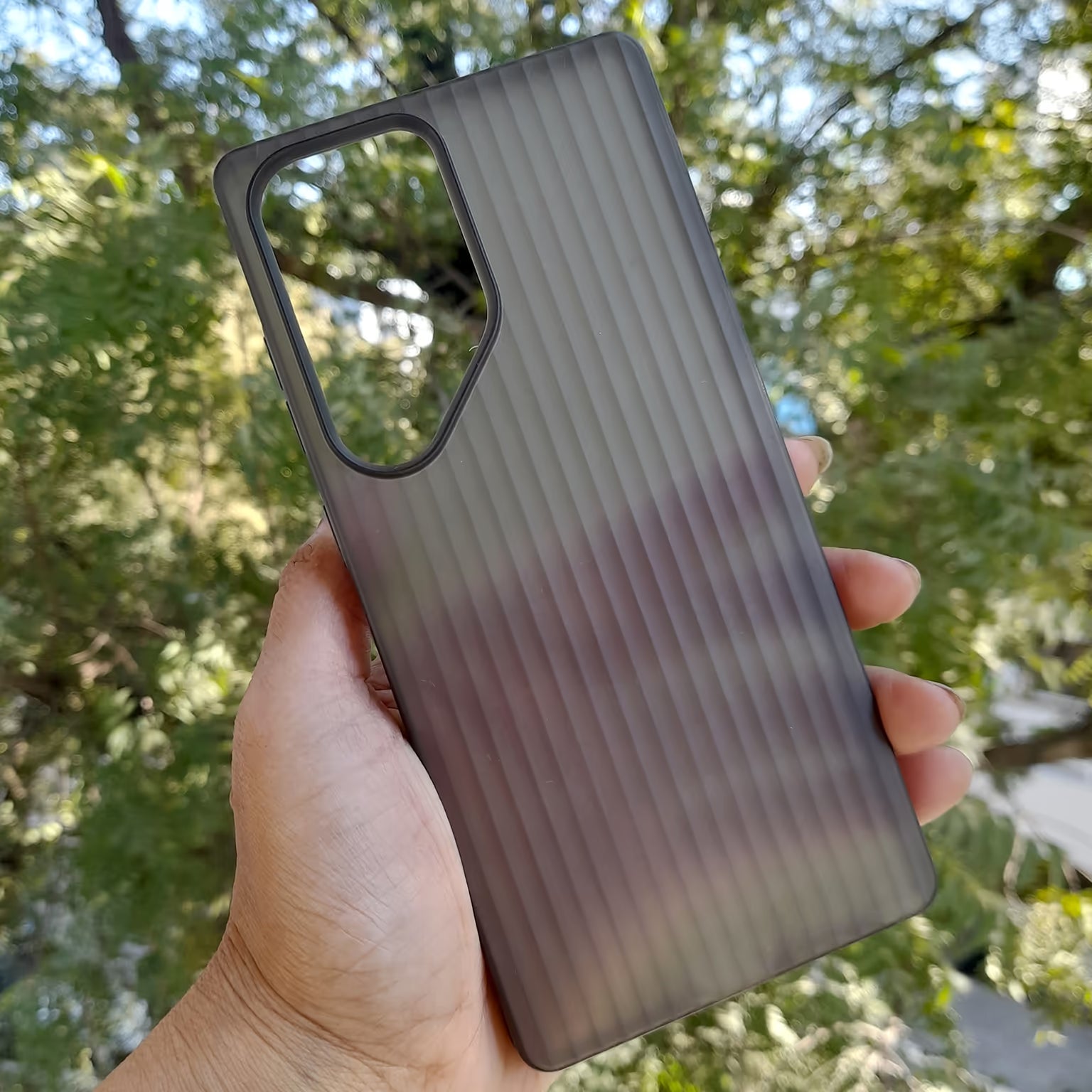 Frosted Ultra-Thin Slim Matte Fluted Paper Case for Samsung S25 Ultra