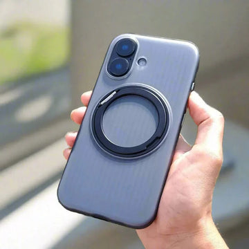 Fluted Texture Magnetic Kickstand Matte Case for iPhone 16 Plus