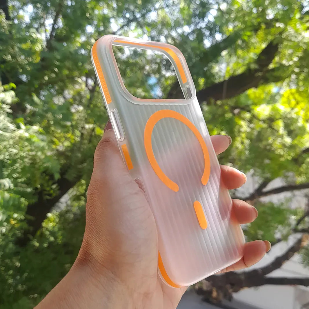 Fluted Texture Magsafe Matte Case for iPhone 17 Pro Max Cases & Covers