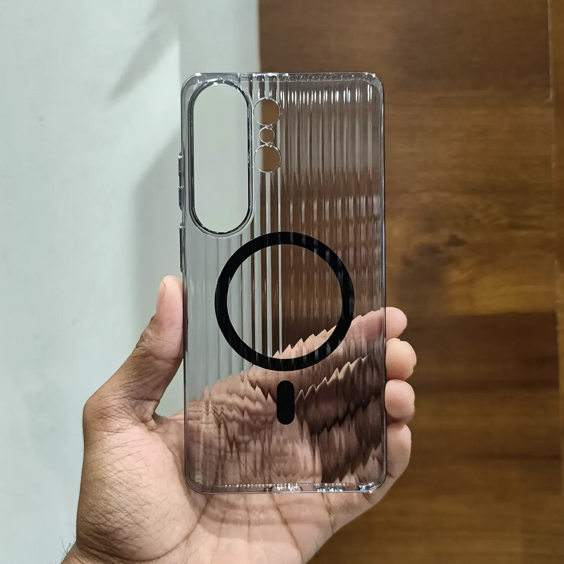 Cases & Covers Fluted Texture MagSafe Transparent Case for Samsung S25 Ultra