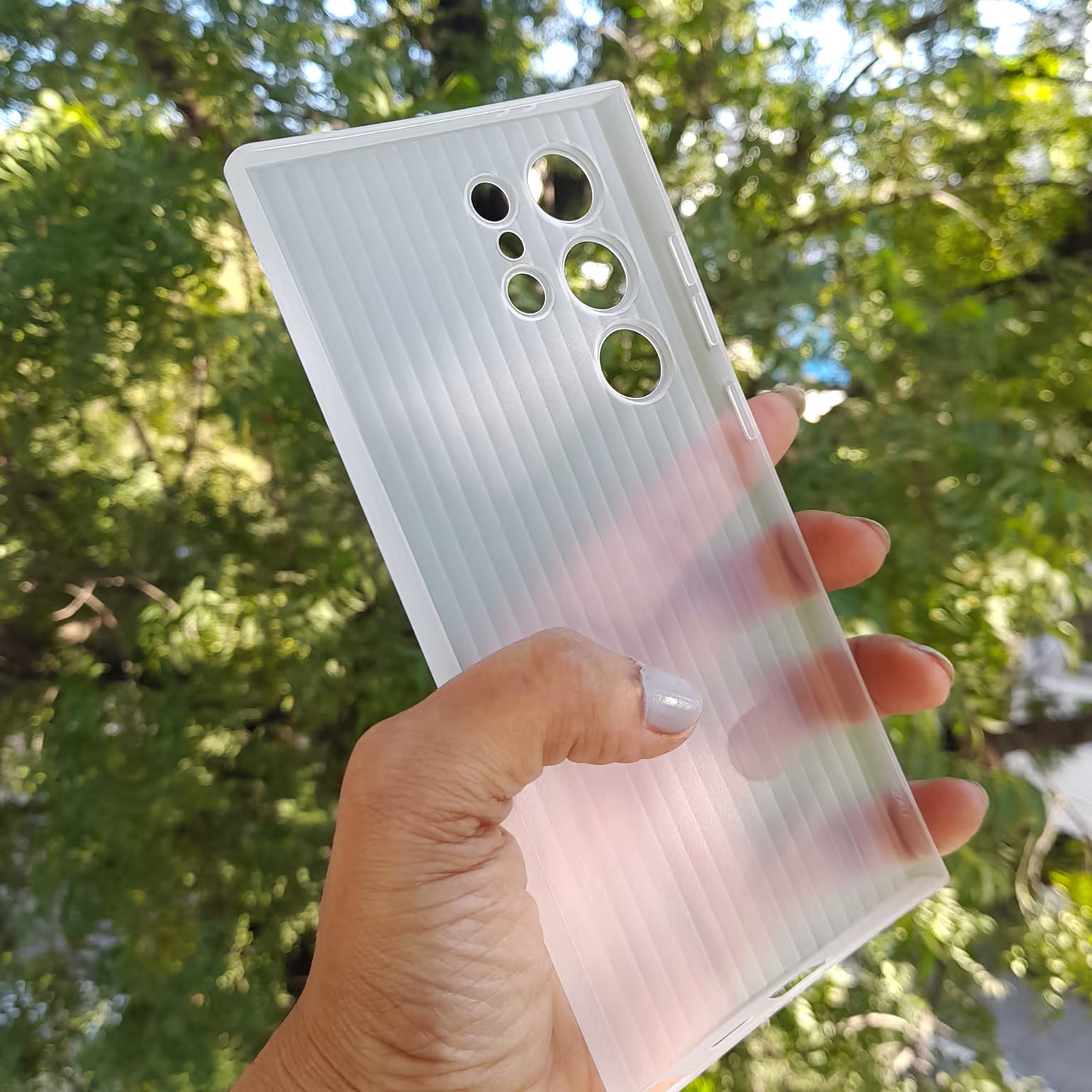 Frosted Ultra-Thin Slim Matte Fluted Paper Case for Samsung S24 Ultra