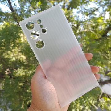 Frosted Ultra-Thin Slim Matte Fluted Paper Case for Samsung S24 Ultra