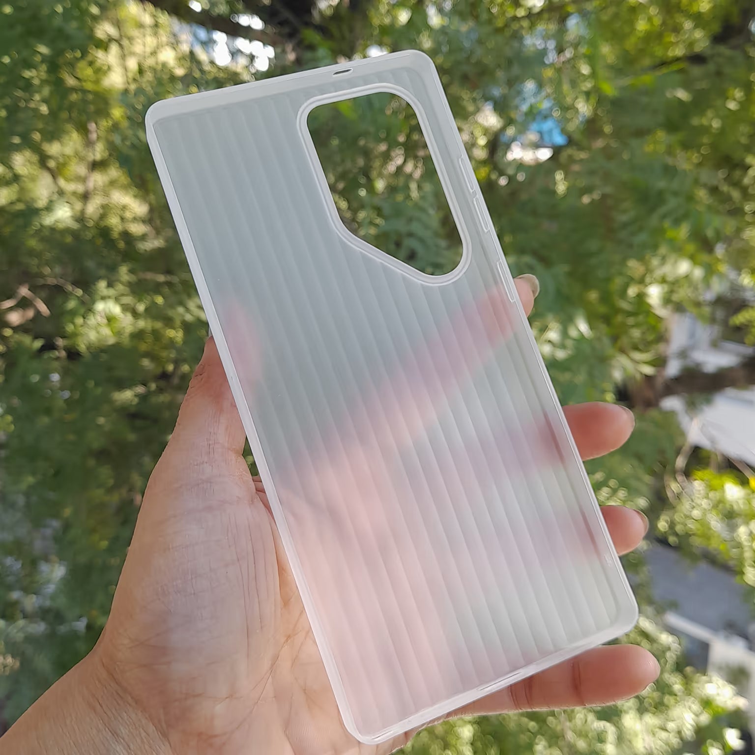 Frosted Ultra-Thin Slim Matte Fluted Paper Case for Samsung S25 Ultra