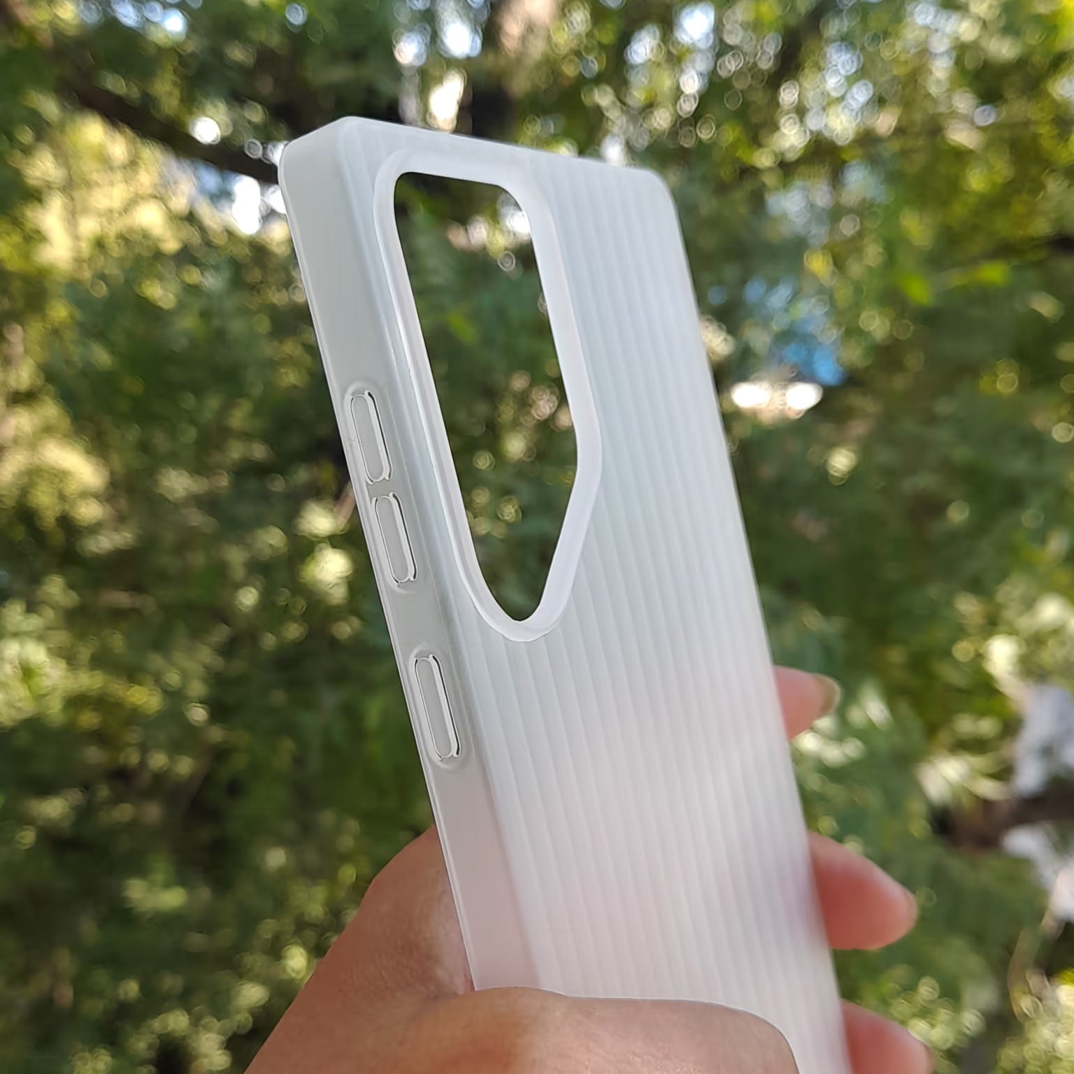 Frosted Ultra-Thin Slim Matte Fluted Paper Case for Samsung S25 Ultra