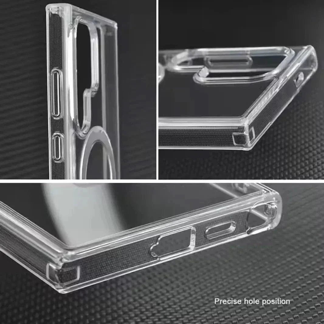 Cases & Covers Frosted Magnetic MagSafe KickStand Matte Hard Case for Samsung S24 Ultra