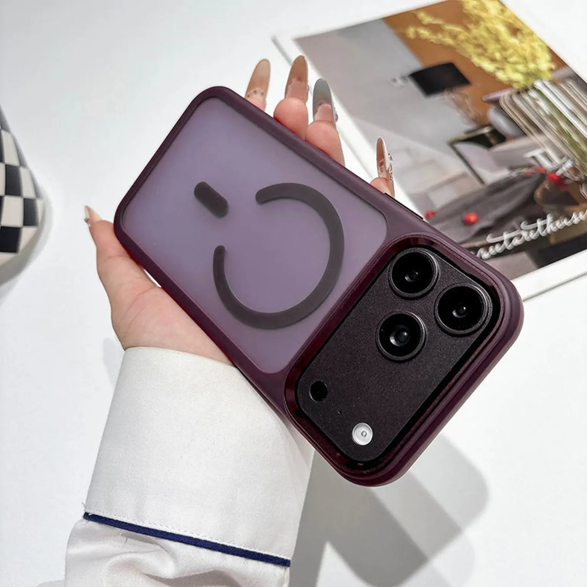 Frosted Matte Detatchable camera Metal Frame Magsafe Hard Case for iPhone 18 Pro KTSU6SY7W 8931531492823