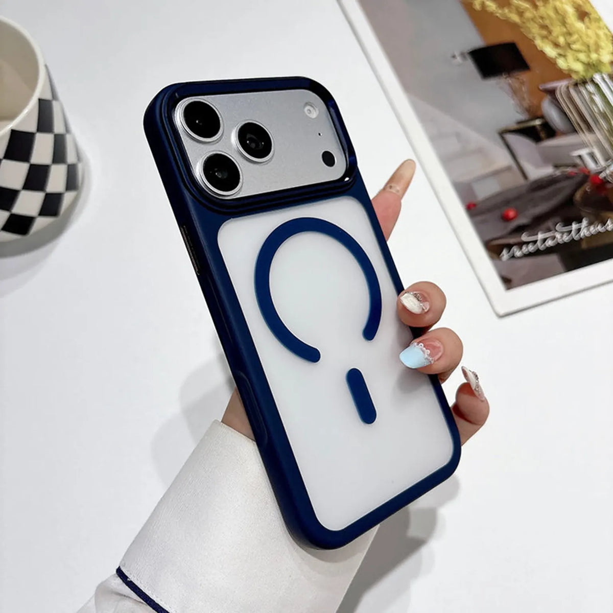 Frosted Matte Detatchable camera Metal Frame Magsafe Hard Case for iPhone 18 Pro KTSUNPL99 8908792281541