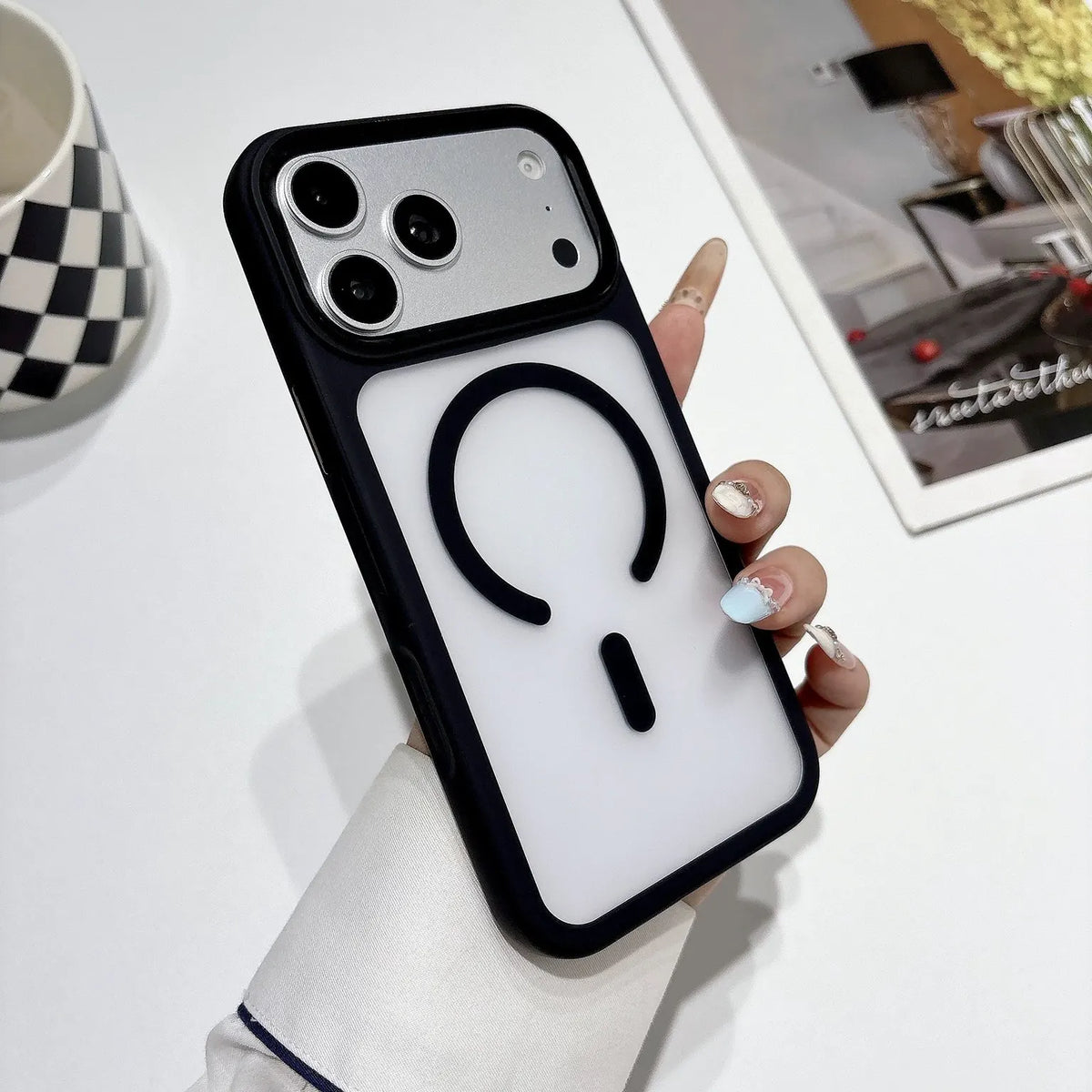 Frosted Matte Detatchable camera Metal Frame Magsafe Hard Case for iPhone 18 Pro KTSULP630 8993212044240