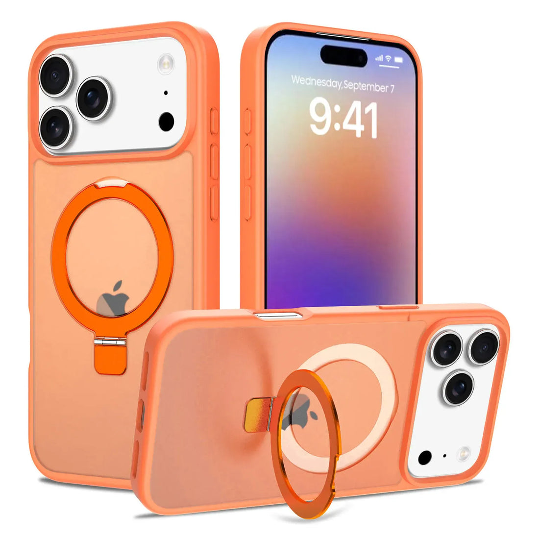 Cases & Covers Frosted Matte Magnetic Kickstand Hard Case for iPhone 17 Pro