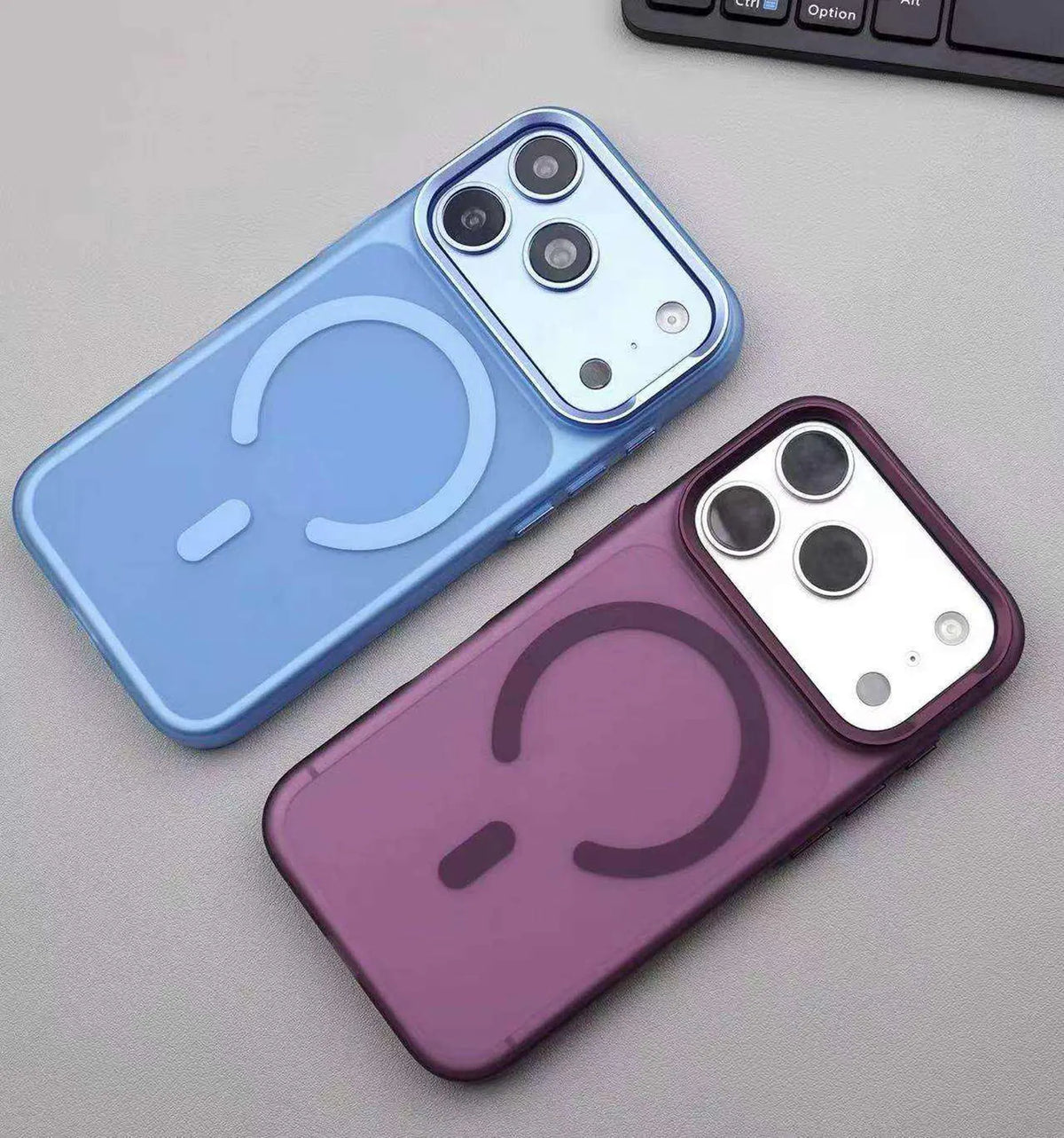 Frosted Matte Ultra-Thin Slim Metal Camera Kickstand Magsafe Case for iPhone 18 Pro Max