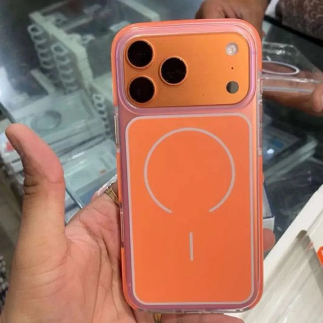 ktusu Generic Cases & Covers Frosted Skin Feel Magnetic MagSafe Hard Case for iPhone 17 Pro Max Cosmic Orange