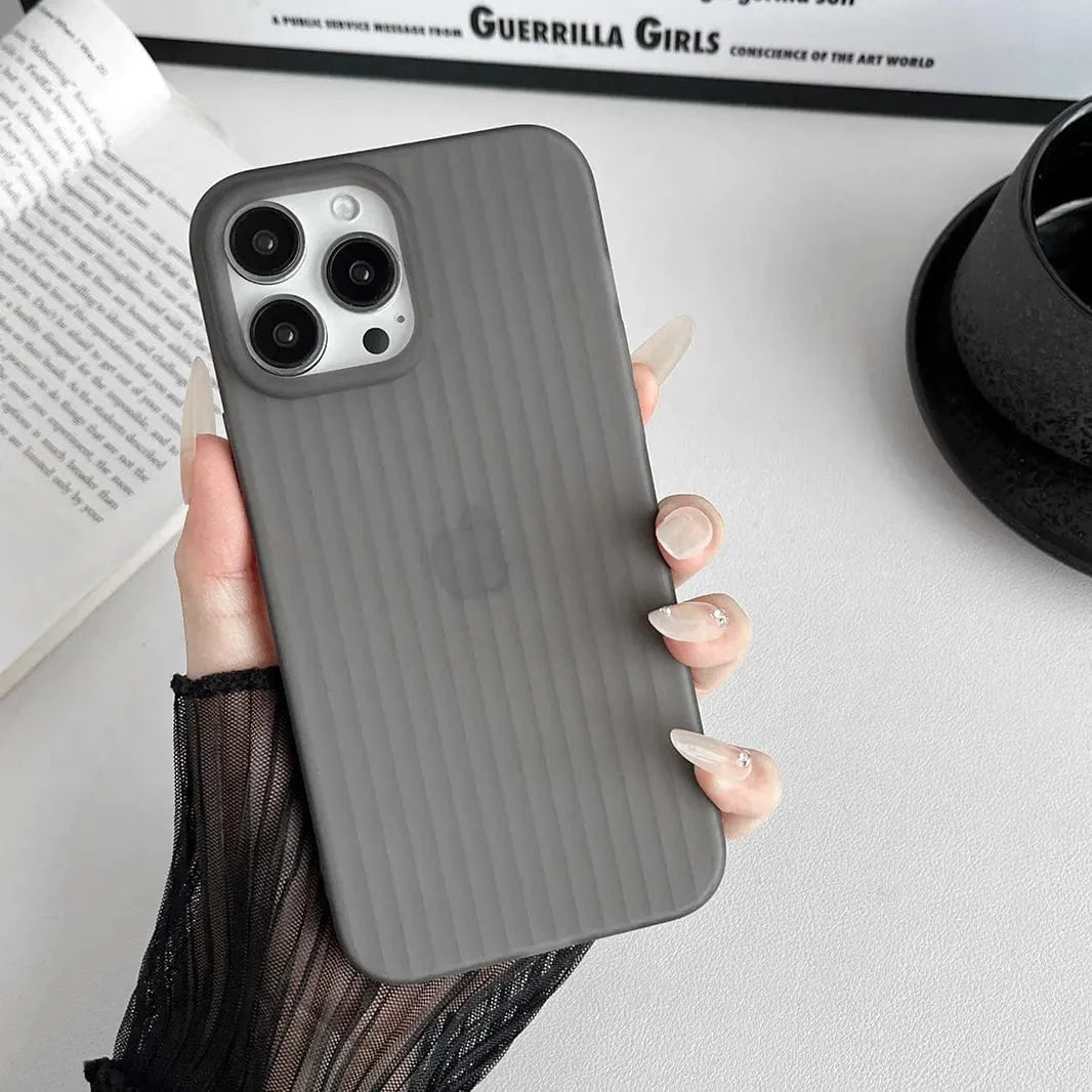Smoke Frosted Ultra-Thin Slim Matte Fluted Case for iPhone 16 Pro Max Cases & Covers