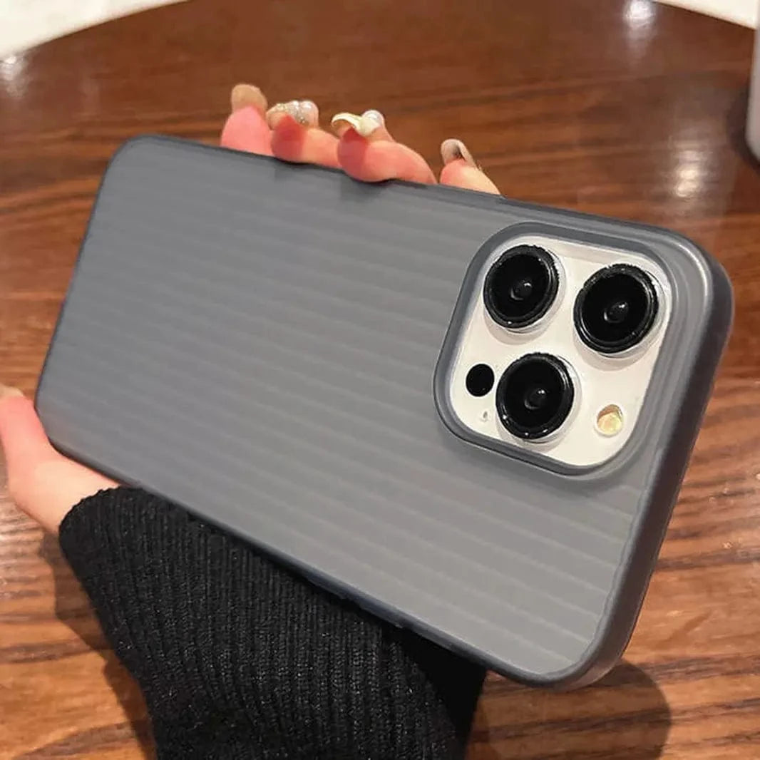 Smoke Frosted Ultra-Thin Slim Matte Fluted Case for iPhone 16 Pro Max Cases & Covers