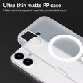 Frosted Ultra-thin Slim Matte MagSafe Hard Phone Back Case for Apple iPhone - Ktusu