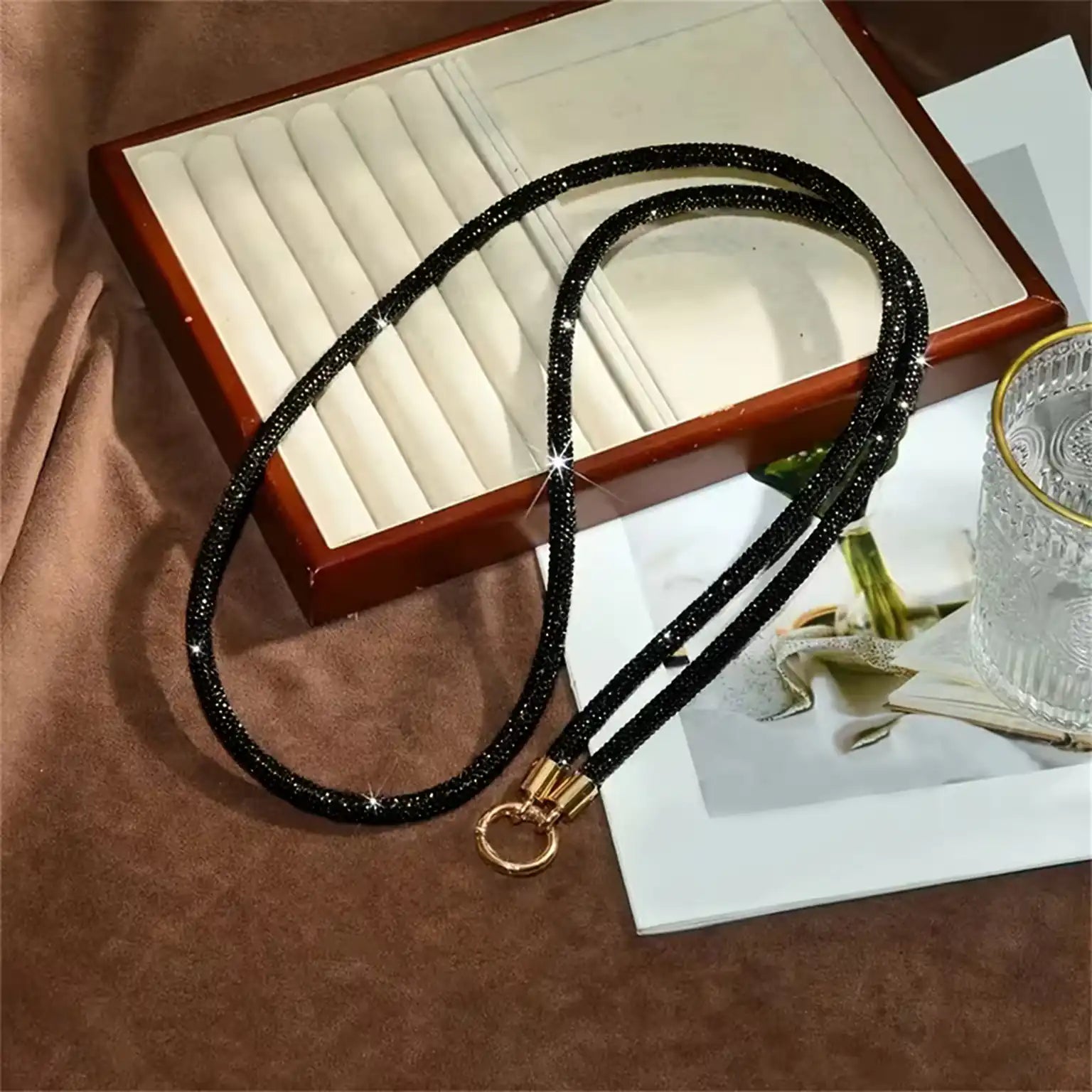 Enhancement Full Diamond Bling Crossbody Long Strap for The Neck And Shoulder Mobile Phone Lanyard