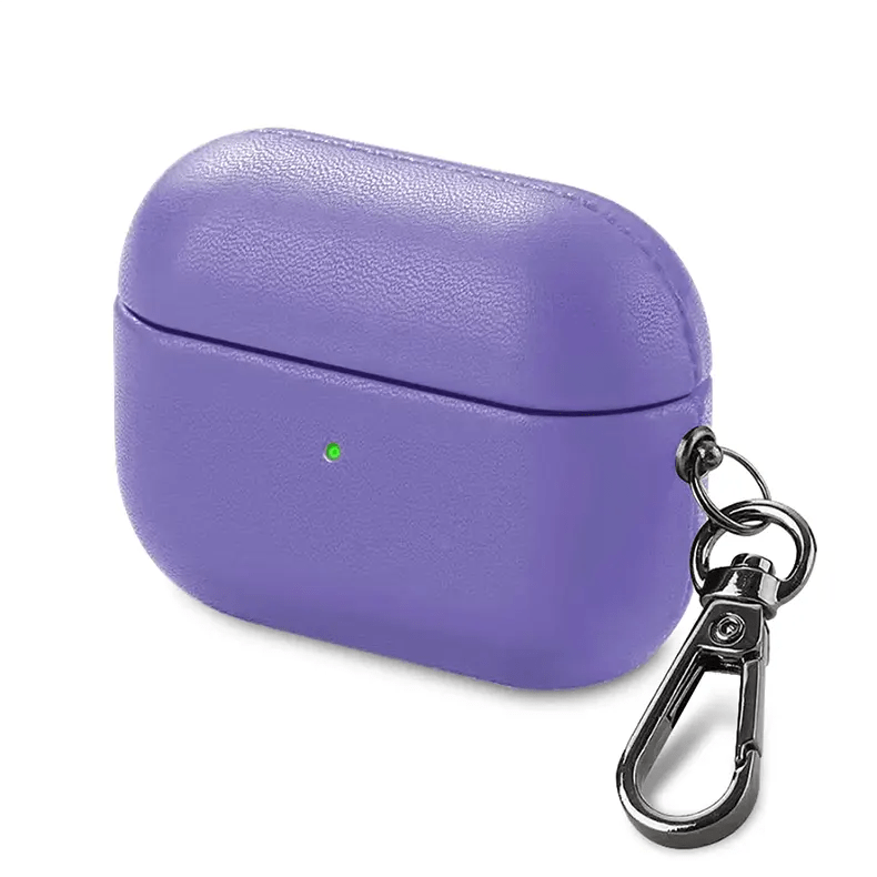 Cases & Covers for Airpods Pro | Pro 2 / Purple Apple Airpods Cases Covers Genuine Leather Dual Layer Hard