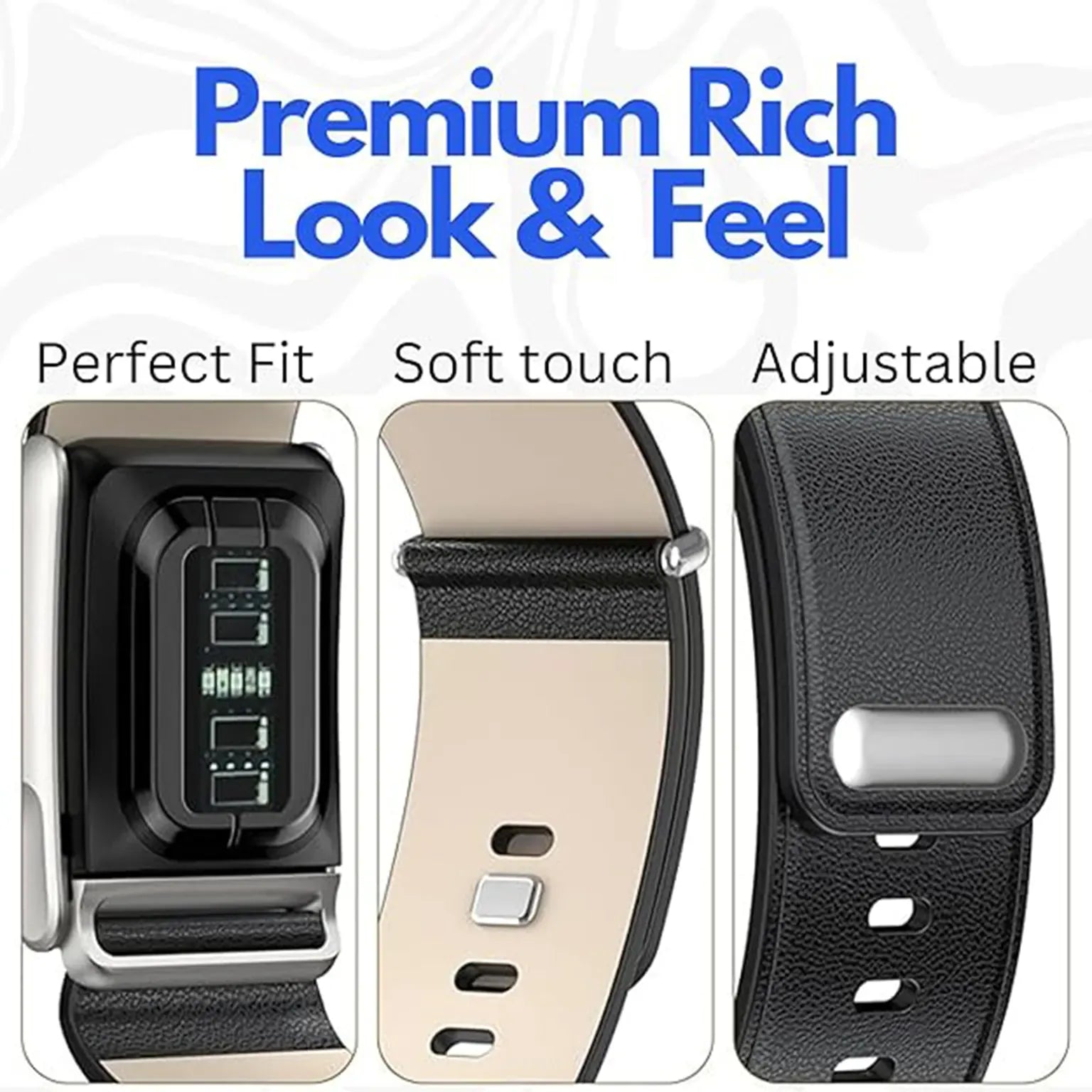 Watch Bands Genuine Leather Replacement Band Strap for Whoop 5.0 PEAK