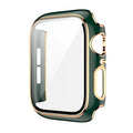 Cases & Covers for 40mm / Green Gold Glossy Chrome Hard PC Built-in Glass Watch Case for Apple Watch