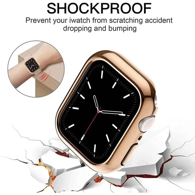 Cases & Covers Glossy Hard 360 Degree Body Bumper for Apple Watch 44mm