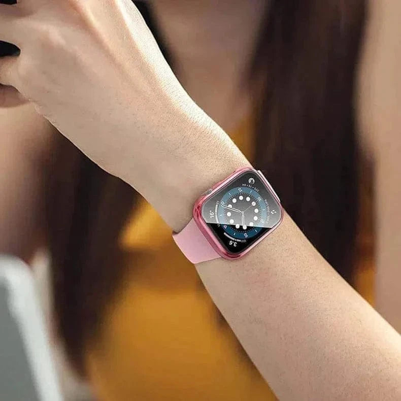 Glossy Hard 360 Degree Body Bumper for Apple Watch 45mm