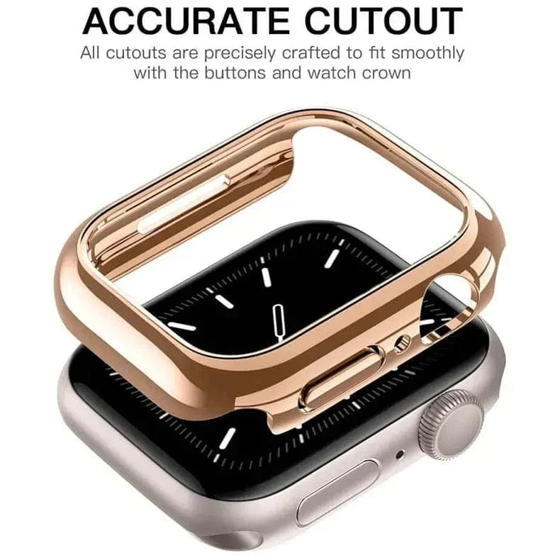 Cases & Covers Glossy Hard 360 Degree Body Bumper for Apple Watch 45mm
