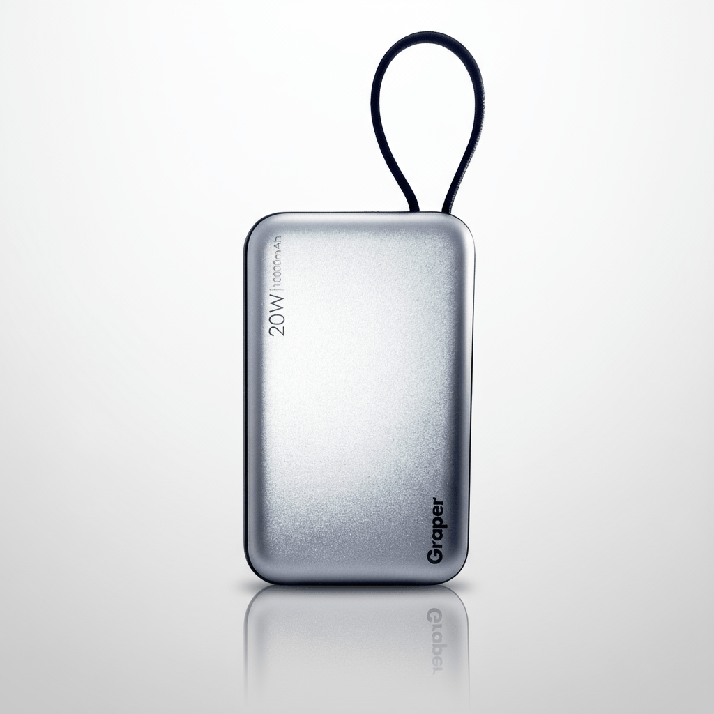 ktusu Graper Power Bank Graper 20W 10000mAh Wireless Power Bank | Fast Charging Type-C PD Portable Charger