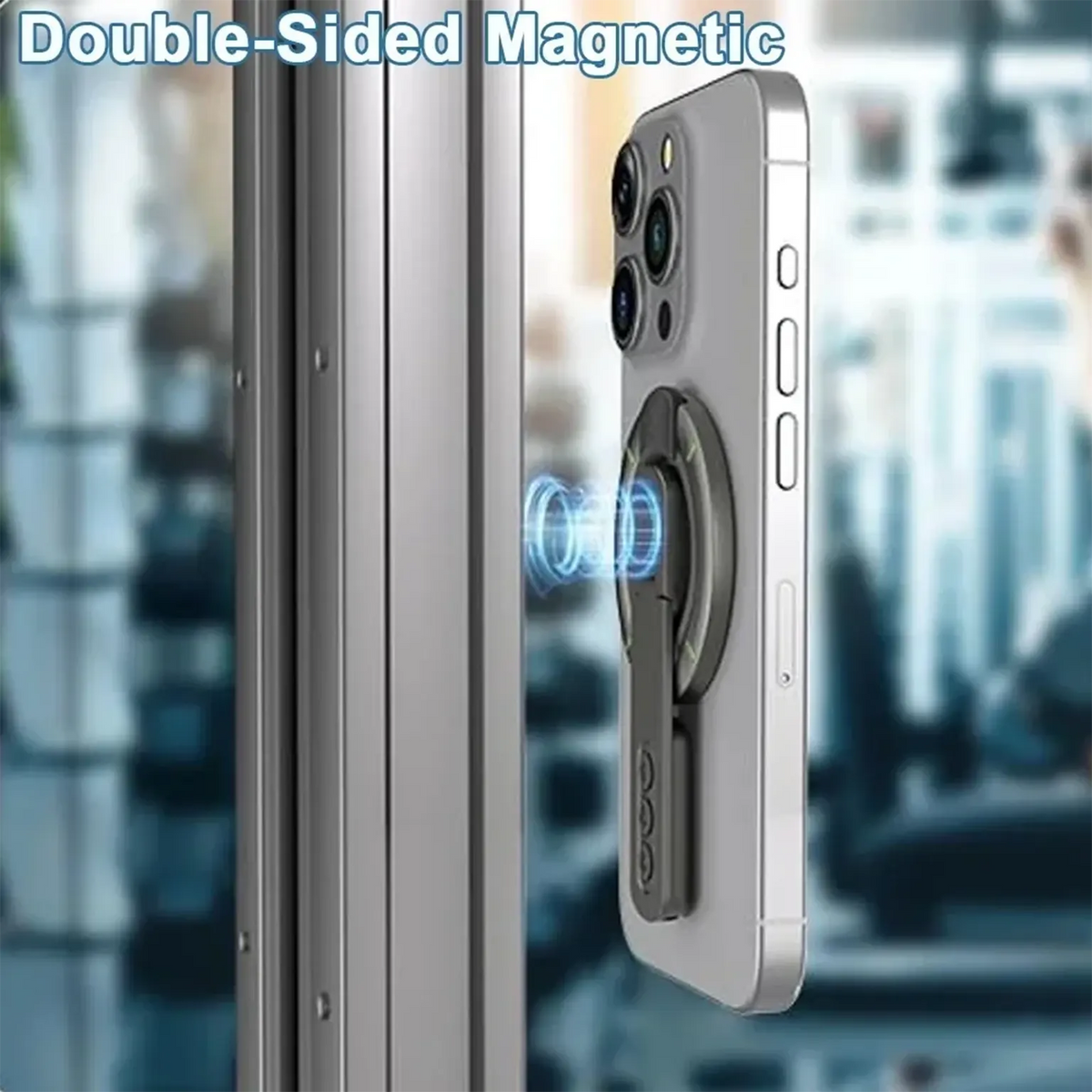 Graper 3-in-1 Multi Angle Adjustable MagSafe Magnetic Ring Grip for Magsafe Function Built in Cases