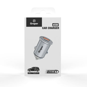 ktusu Generic Power Accessories Graper 45W PD Fast Car Charger Type-C + USB-A